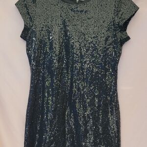 Elegant Black Sequin Dress